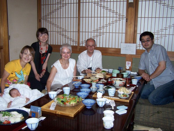 Insieme agli amici, i somen sono più buoni! Nara, estate 2009.