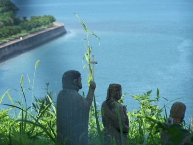 Guardando il mare. Shimabara, agosto 2009.