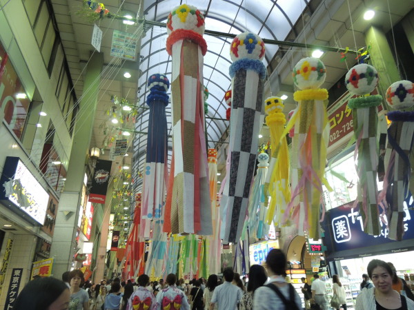 Tanabata a Sendai. Quando una città festeggia le stelle innamorate. Sendai, agosto 2013.