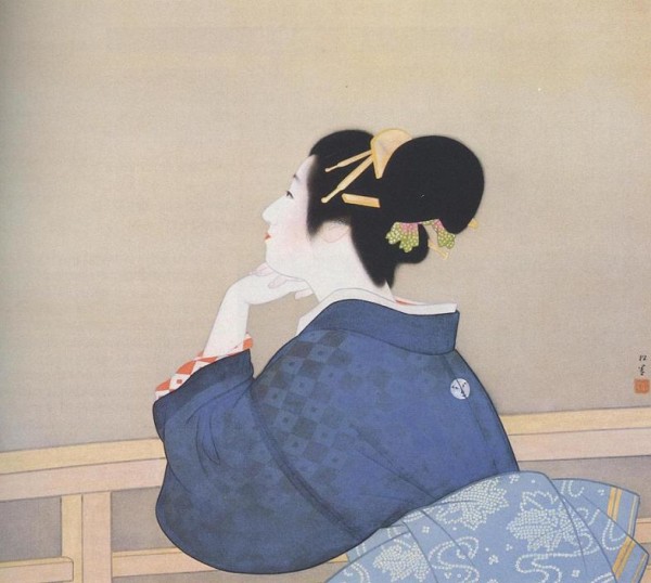 Dipinto di Uemura Shōen, pittrice vissuta fra il 1875 e il 1949.